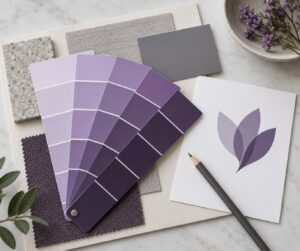 what color purple signals in brand design