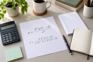how to calculate sample size for a consumer survey