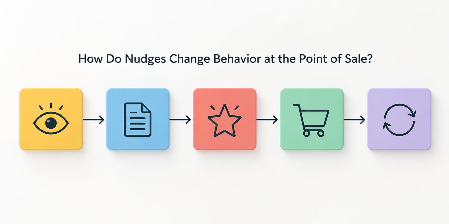 How Do Nudges Change Behavior at the Point of Sale?
