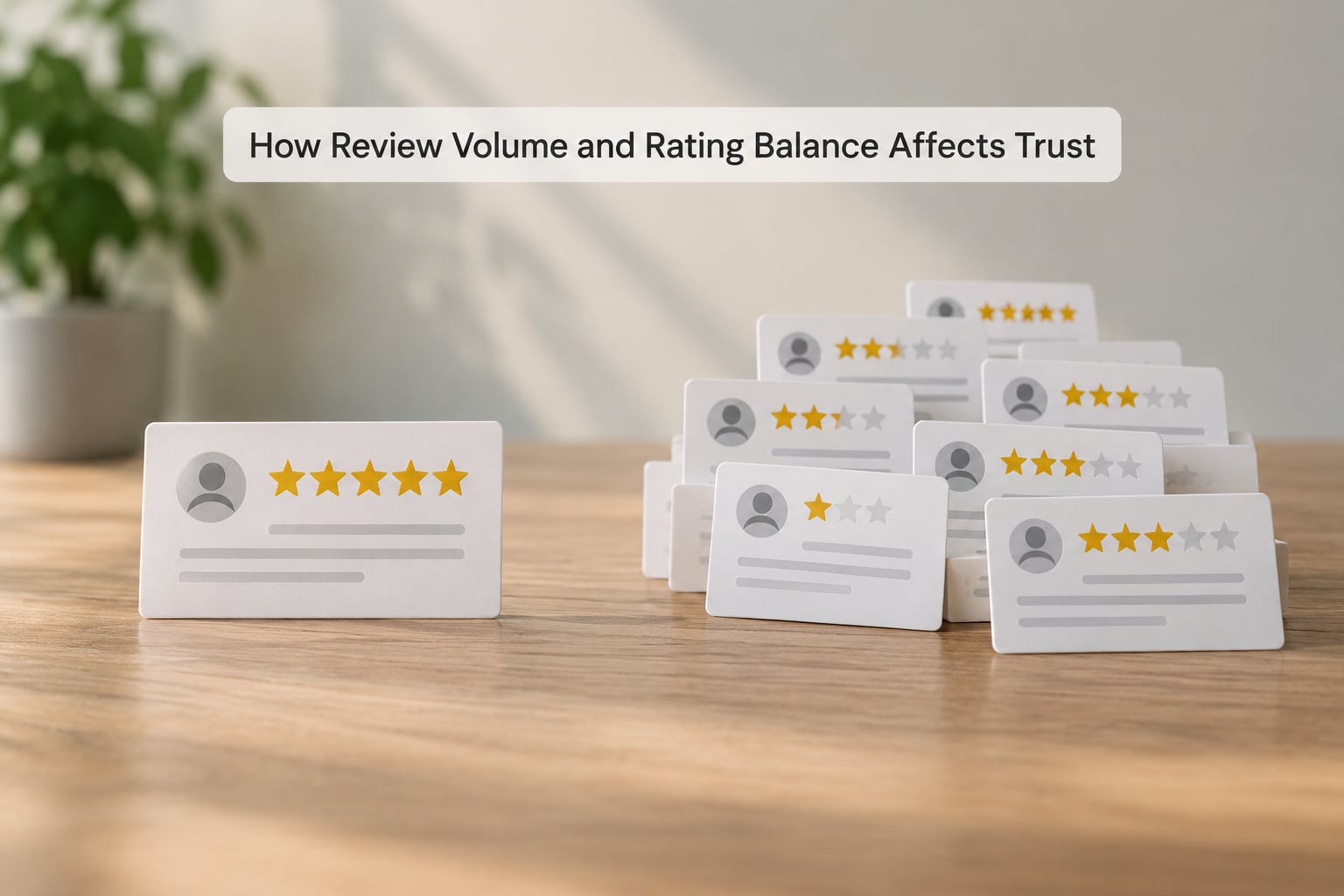 How Review Volume and Rating Balance Affects Trust