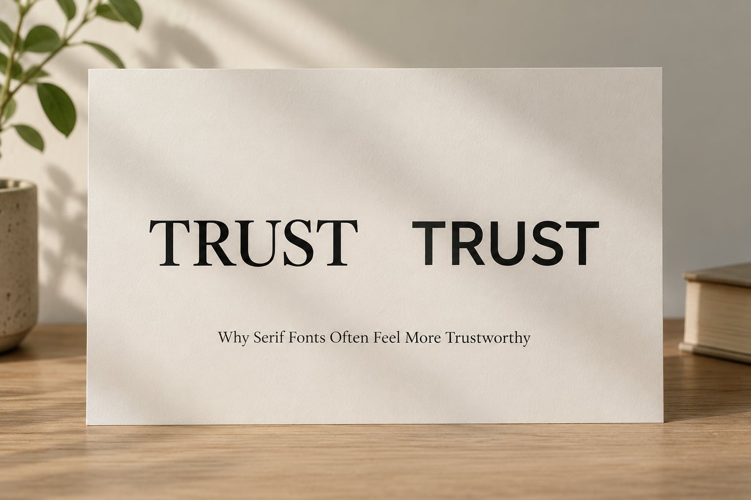 Why Serif Fonts Often Feel More Trustworthy