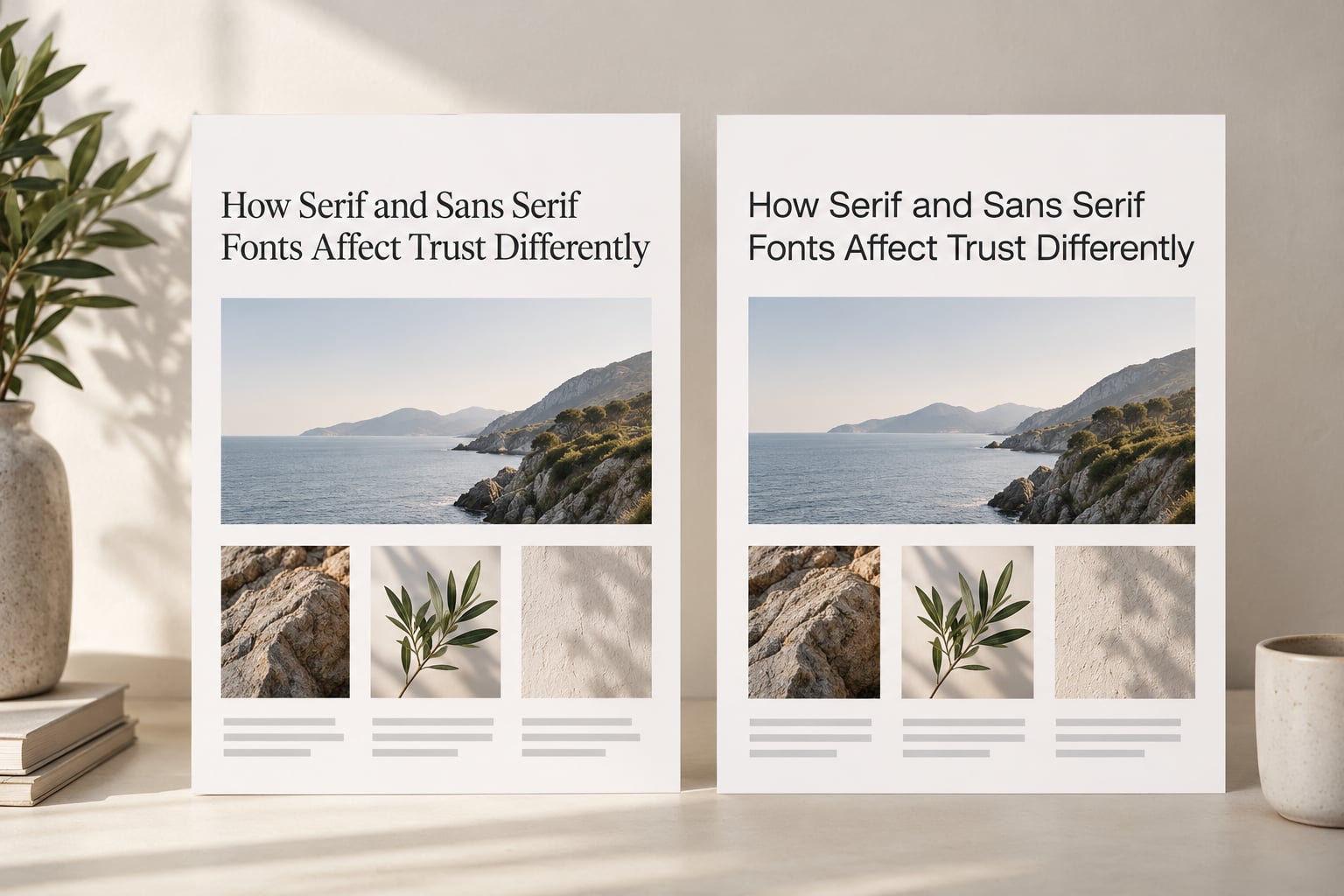 How Serif and Sans Serif Fonts Affect Trust Differently