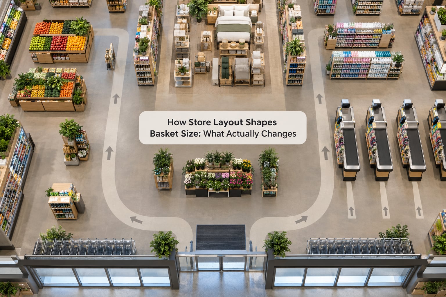 How Store Layout Shapes Basket Size: What Actually Changes