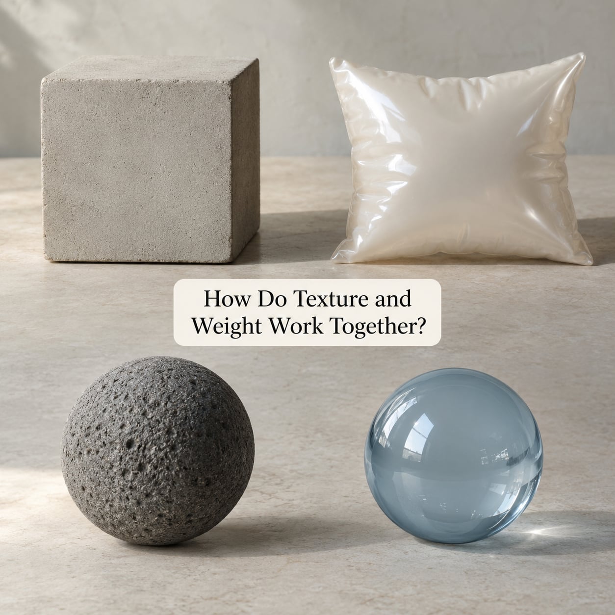 How Do Texture and Weight Work Together?