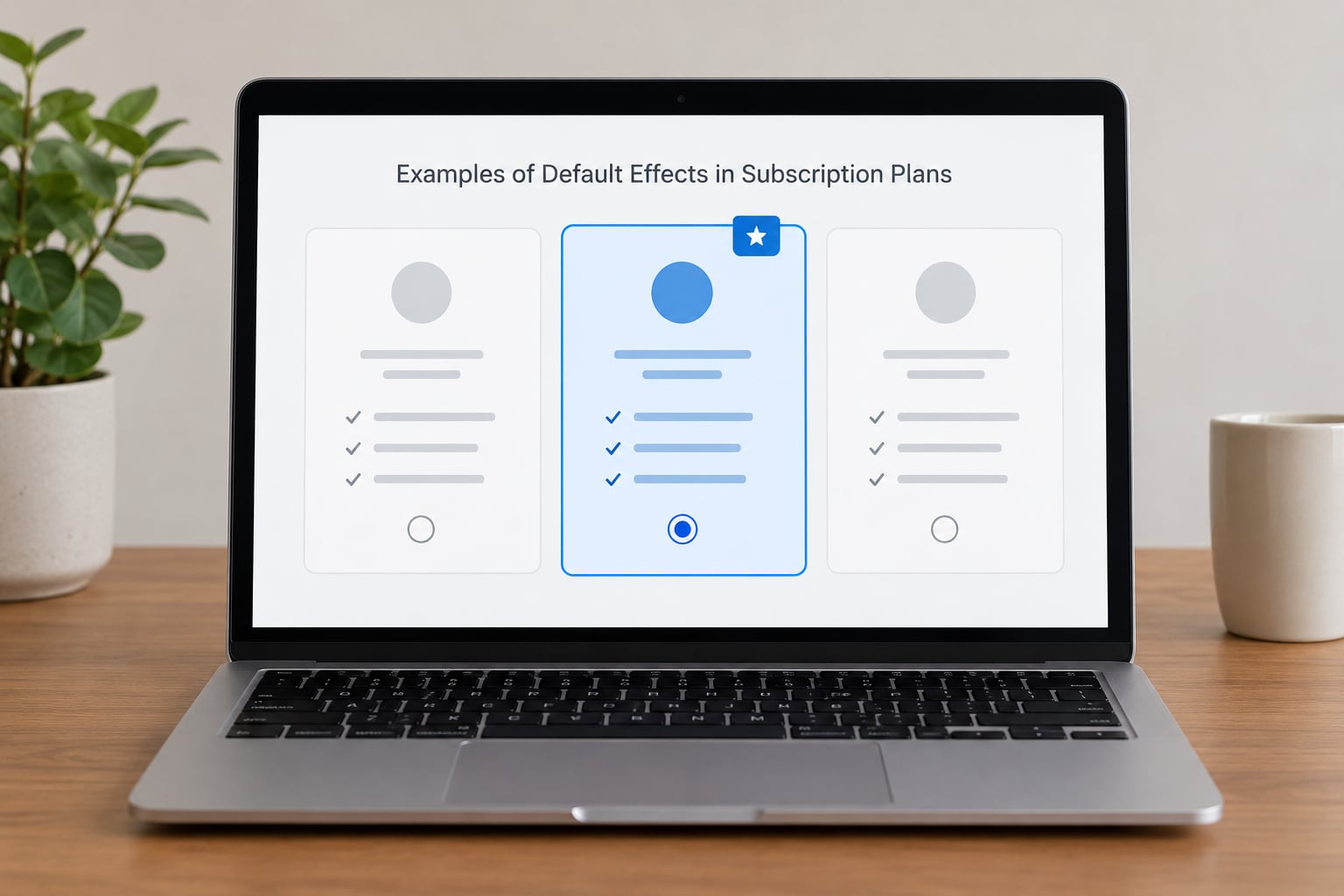 Examples of Default Effects in Subscription Plans
