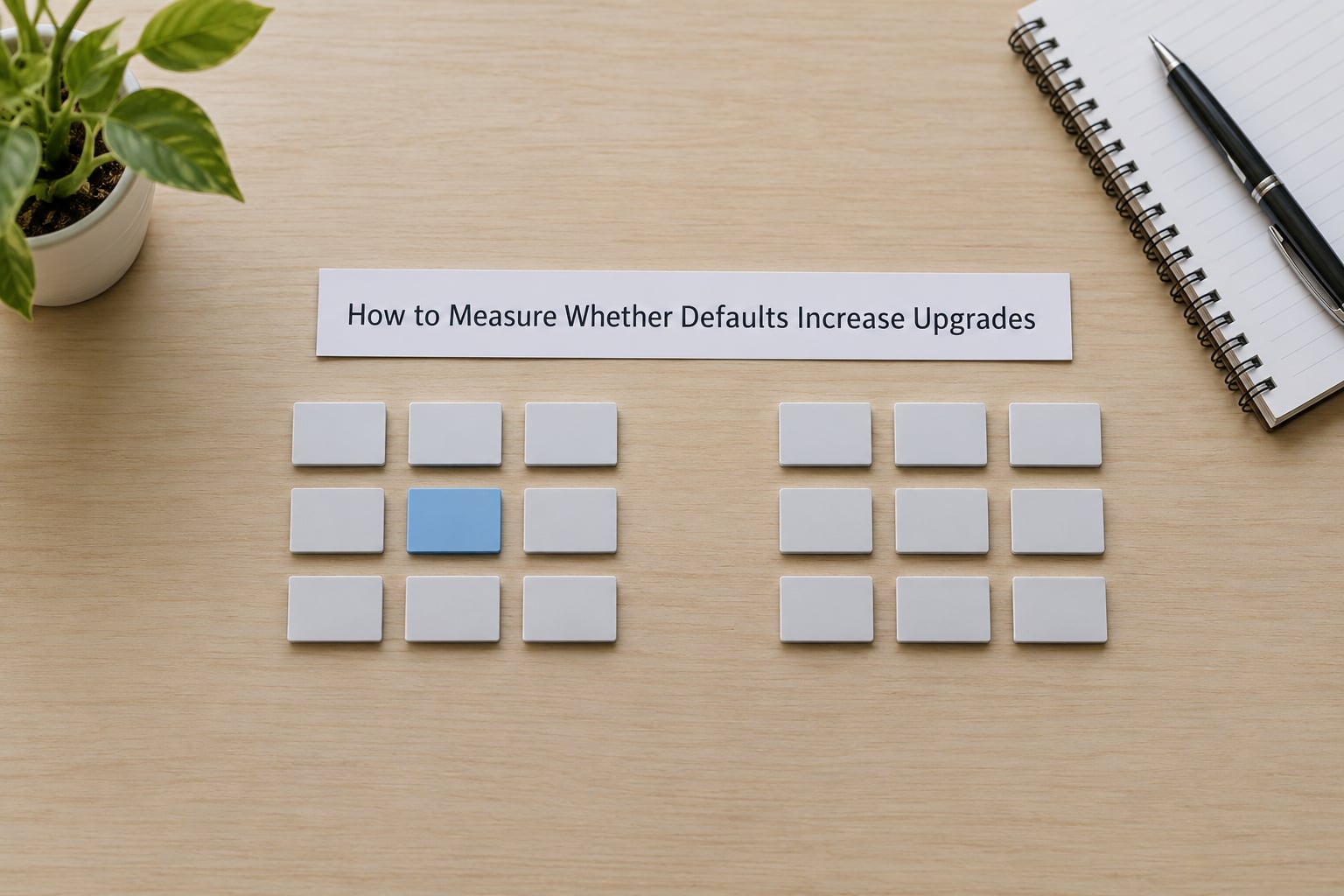 How to Measure Whether Defaults Increase Upgrades