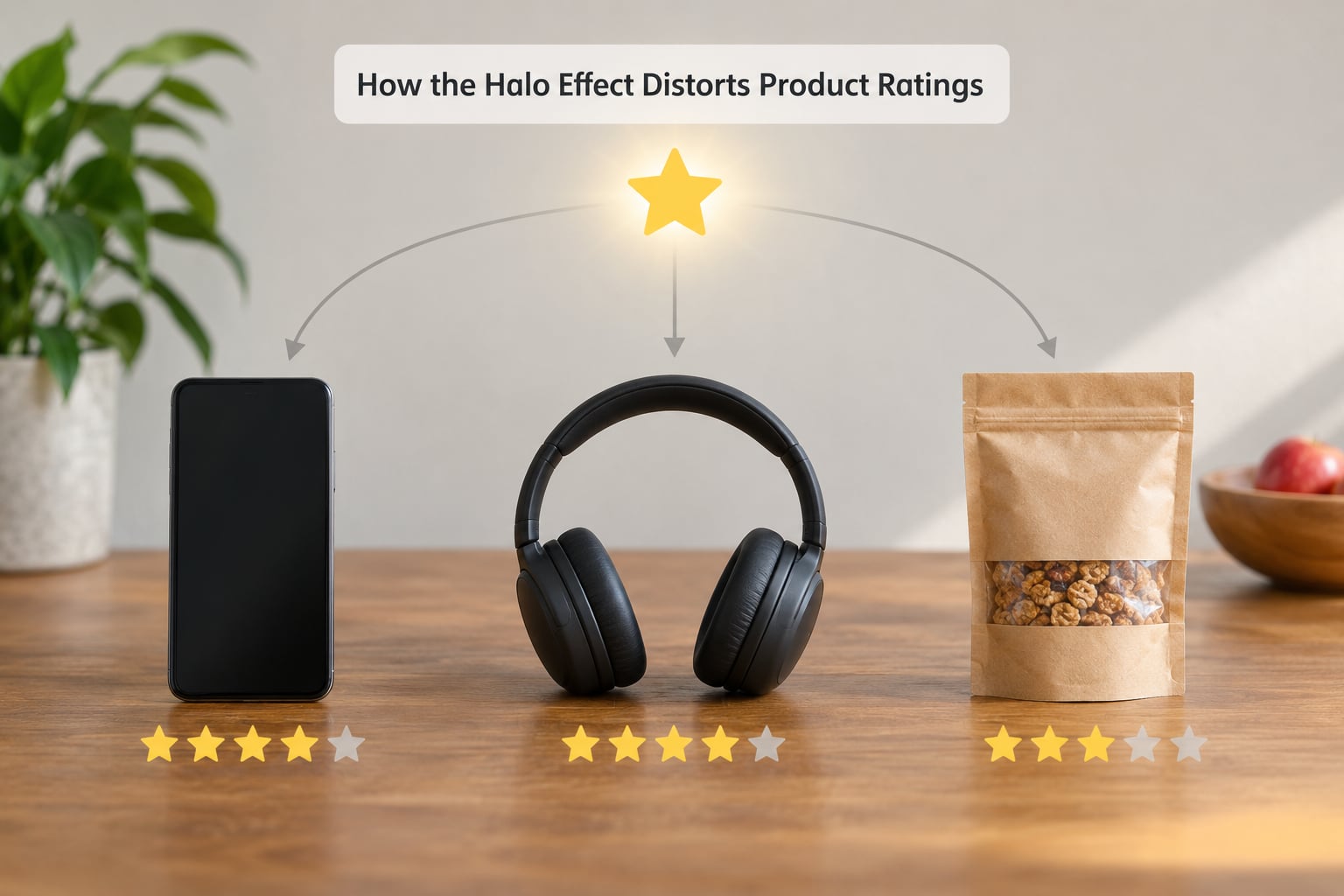 How the Halo Effect Distorts Product Ratings