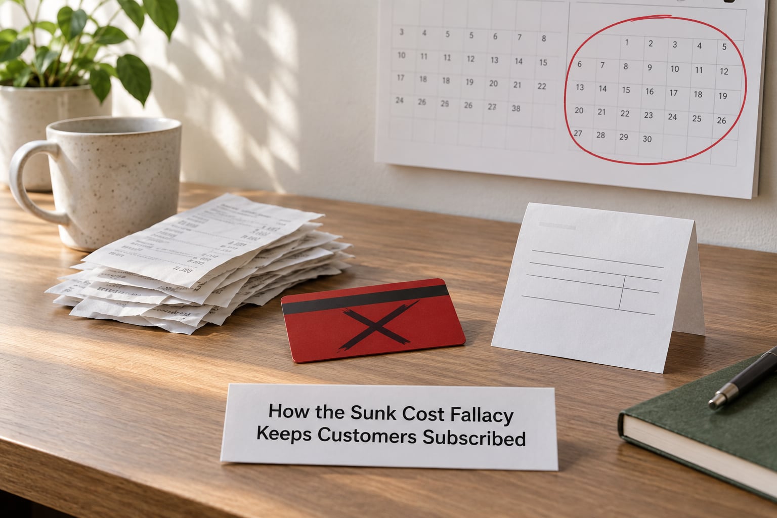 How the Sunk Cost Fallacy Keeps Customers Subscribed
