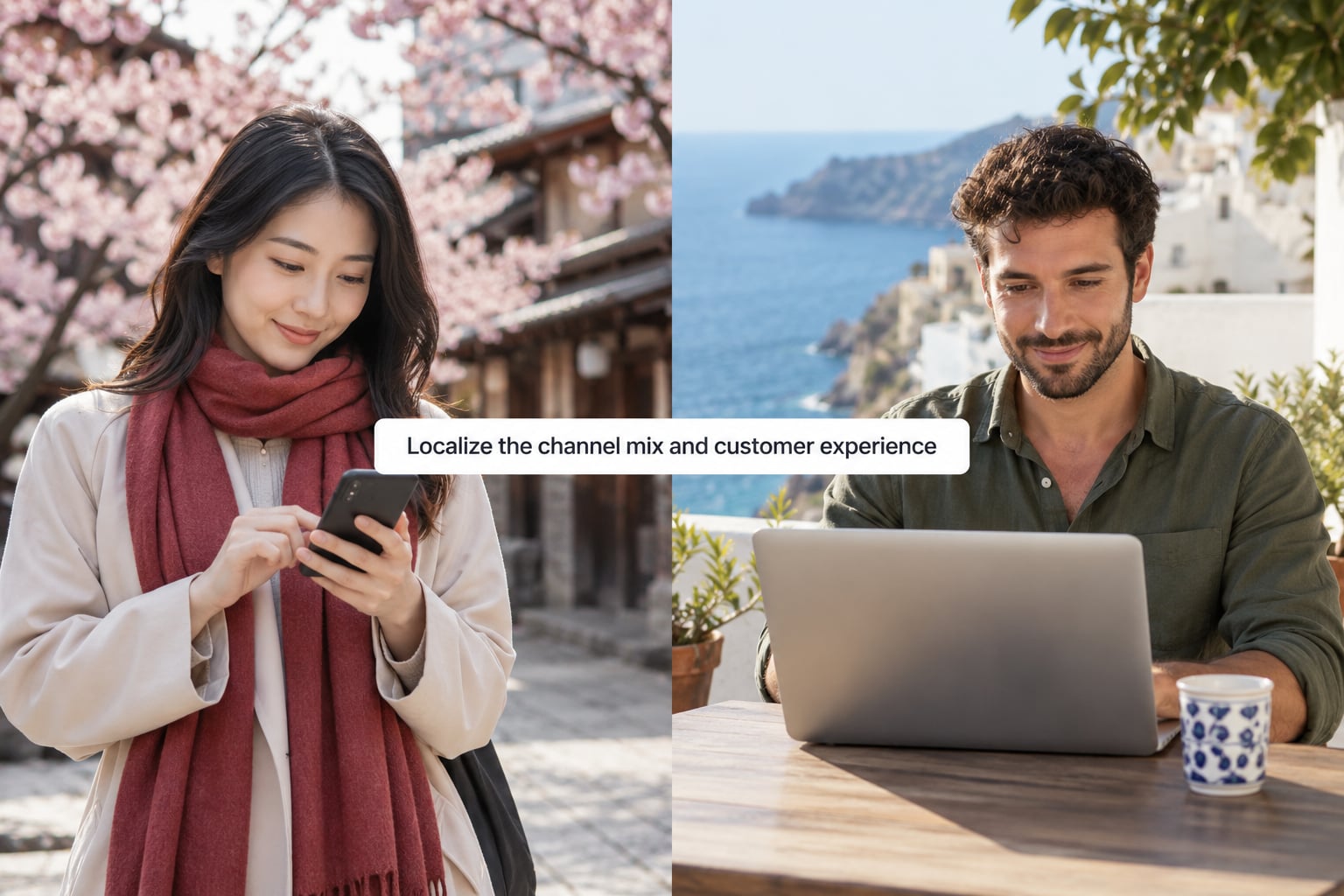 Localize the channel mix and customer experience