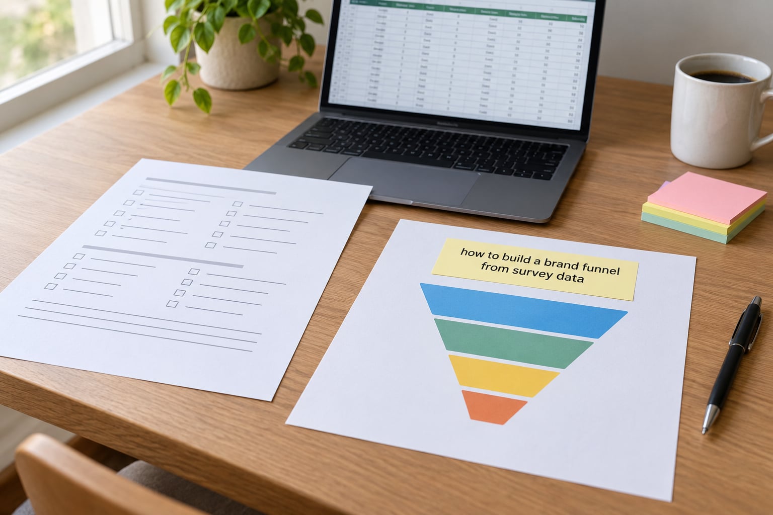 how to build a brand funnel from survey data