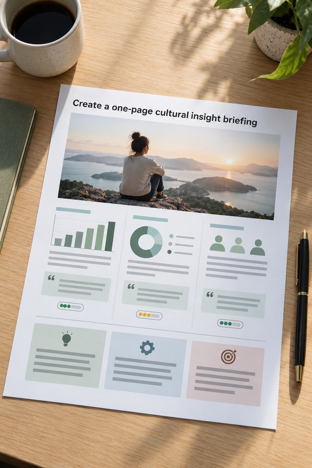 Create a one-page cultural insight briefing