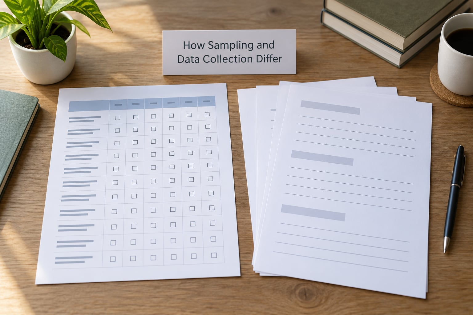 How Sampling and Data Collection Differ