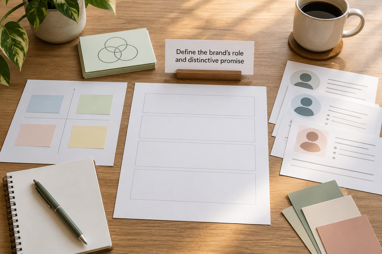 Define the brand's role and distinctive promise