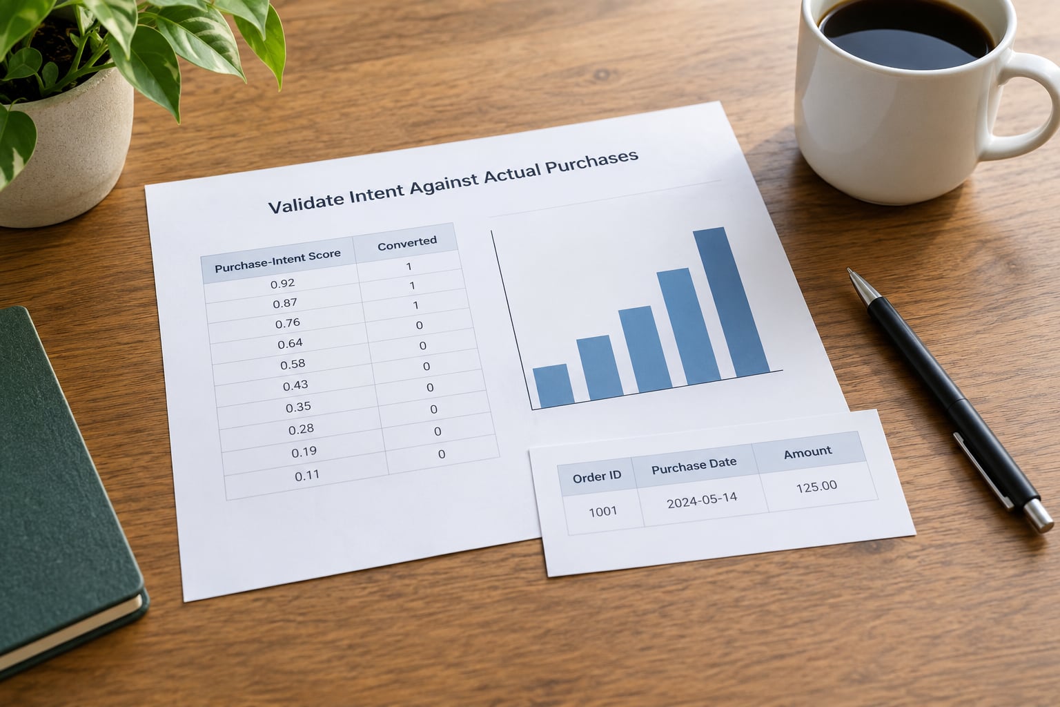 Validate Intent Against Actual Purchases