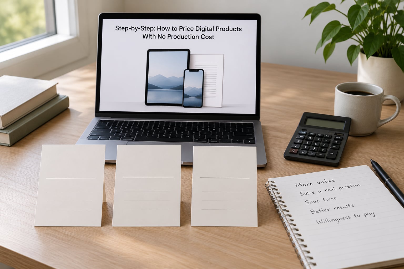 Step-by-Step: How to Price Digital Products With No Production Cost