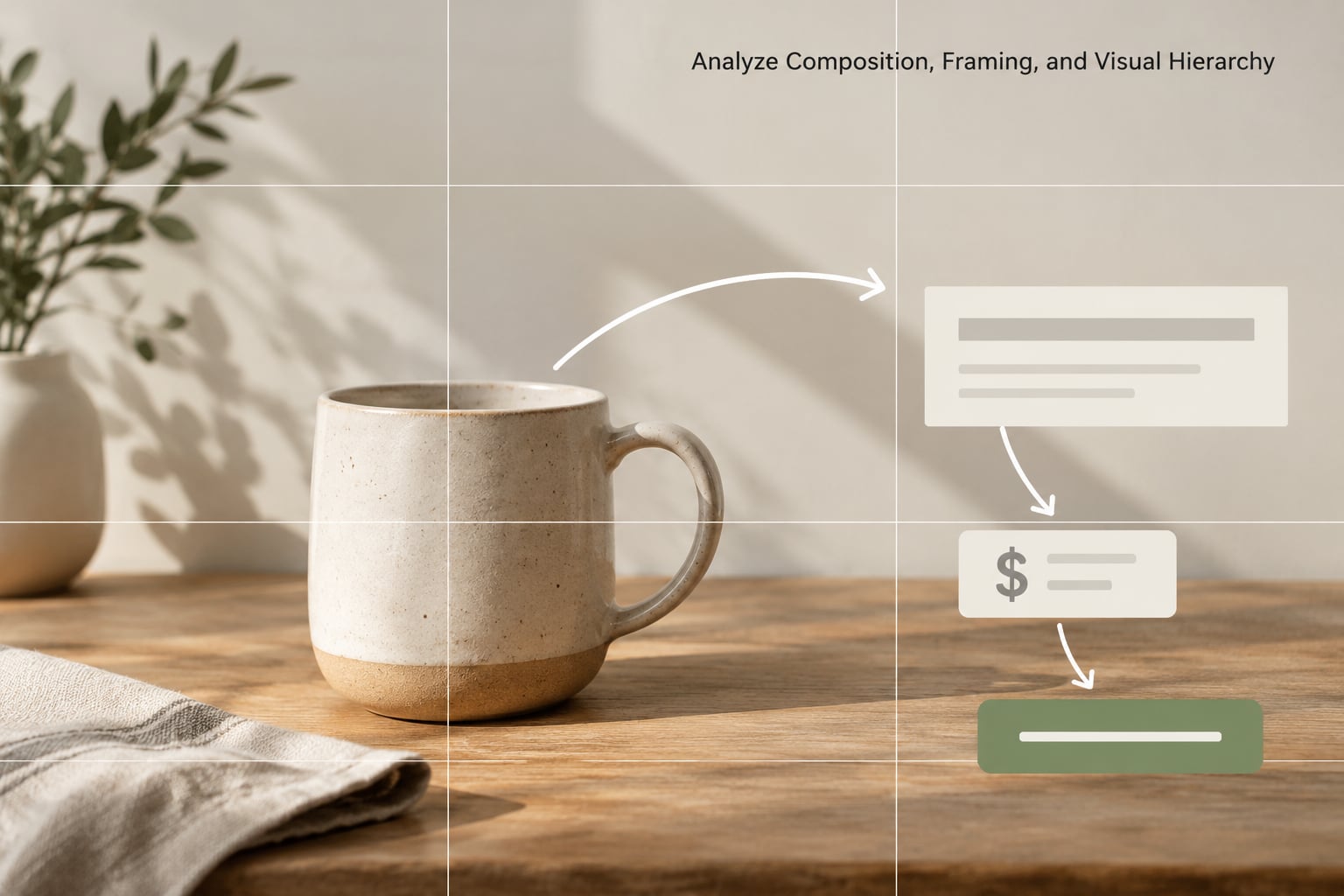 Analyze Composition, Framing, and Visual Hierarchy