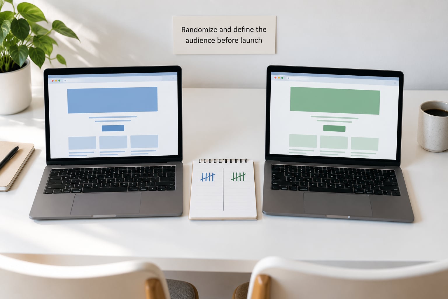 Randomize and define the audience before launch