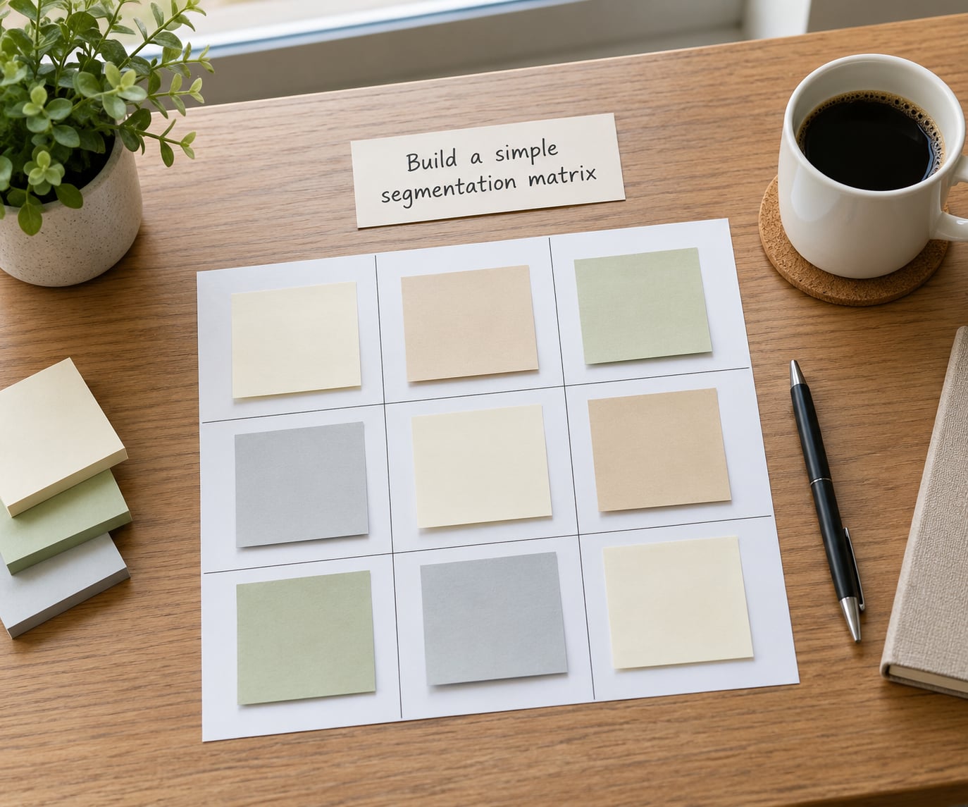 Build a simple segmentation matrix