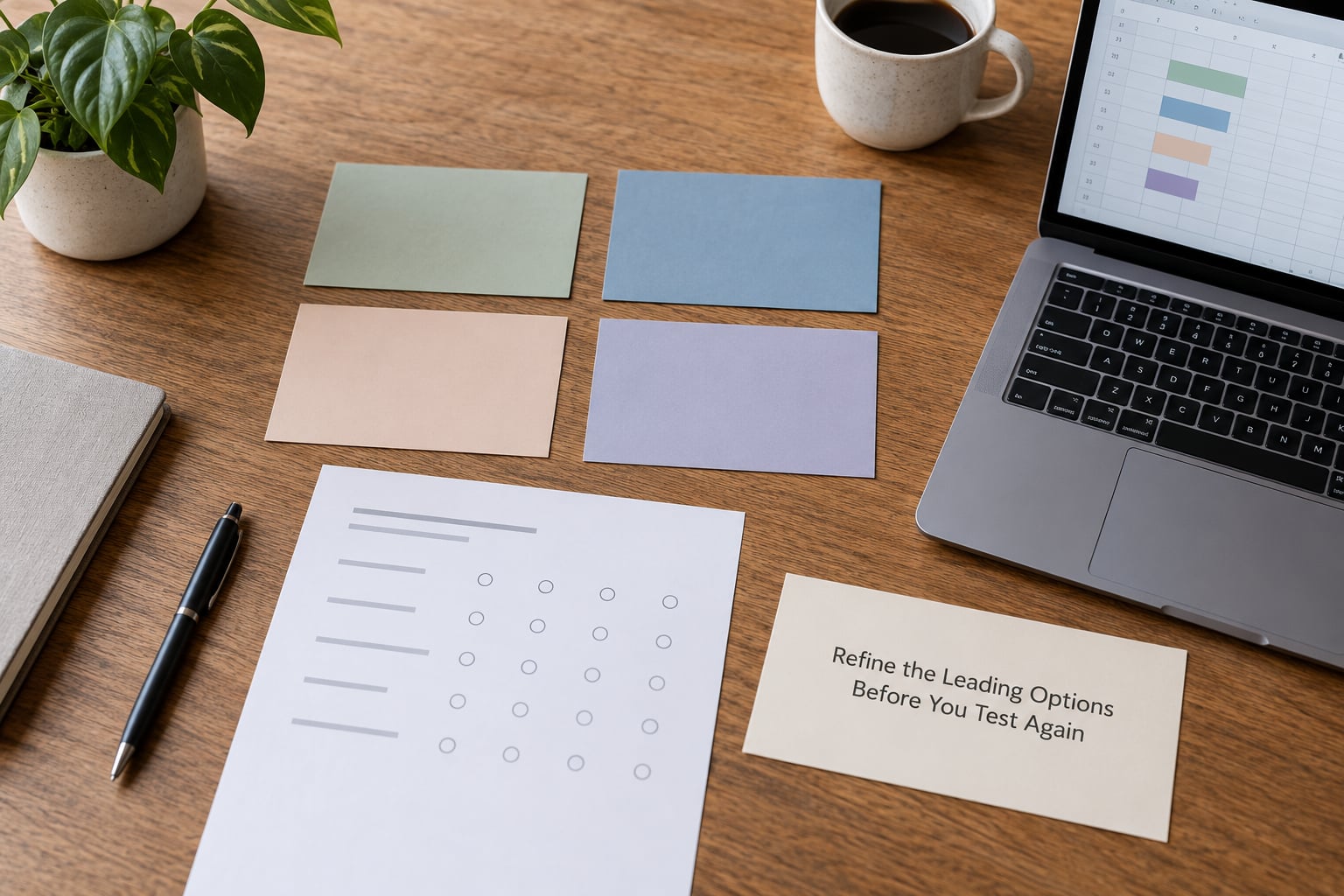 Refine the Leading Options Before You Test Again