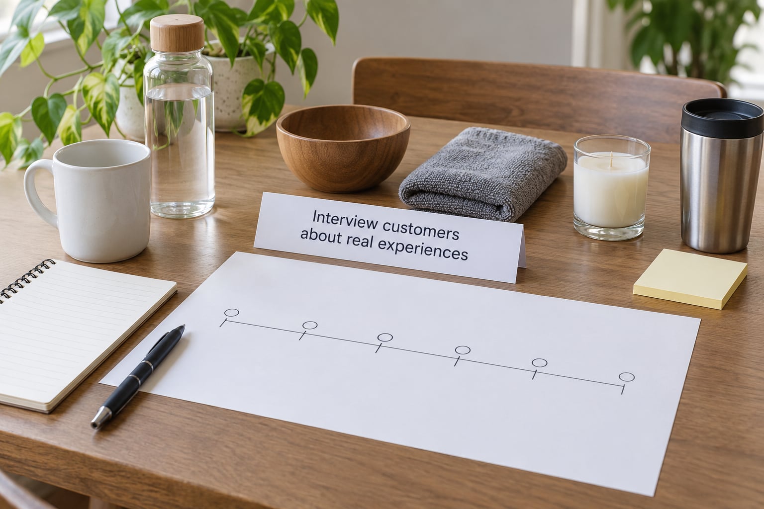 Interview customers about real experiences