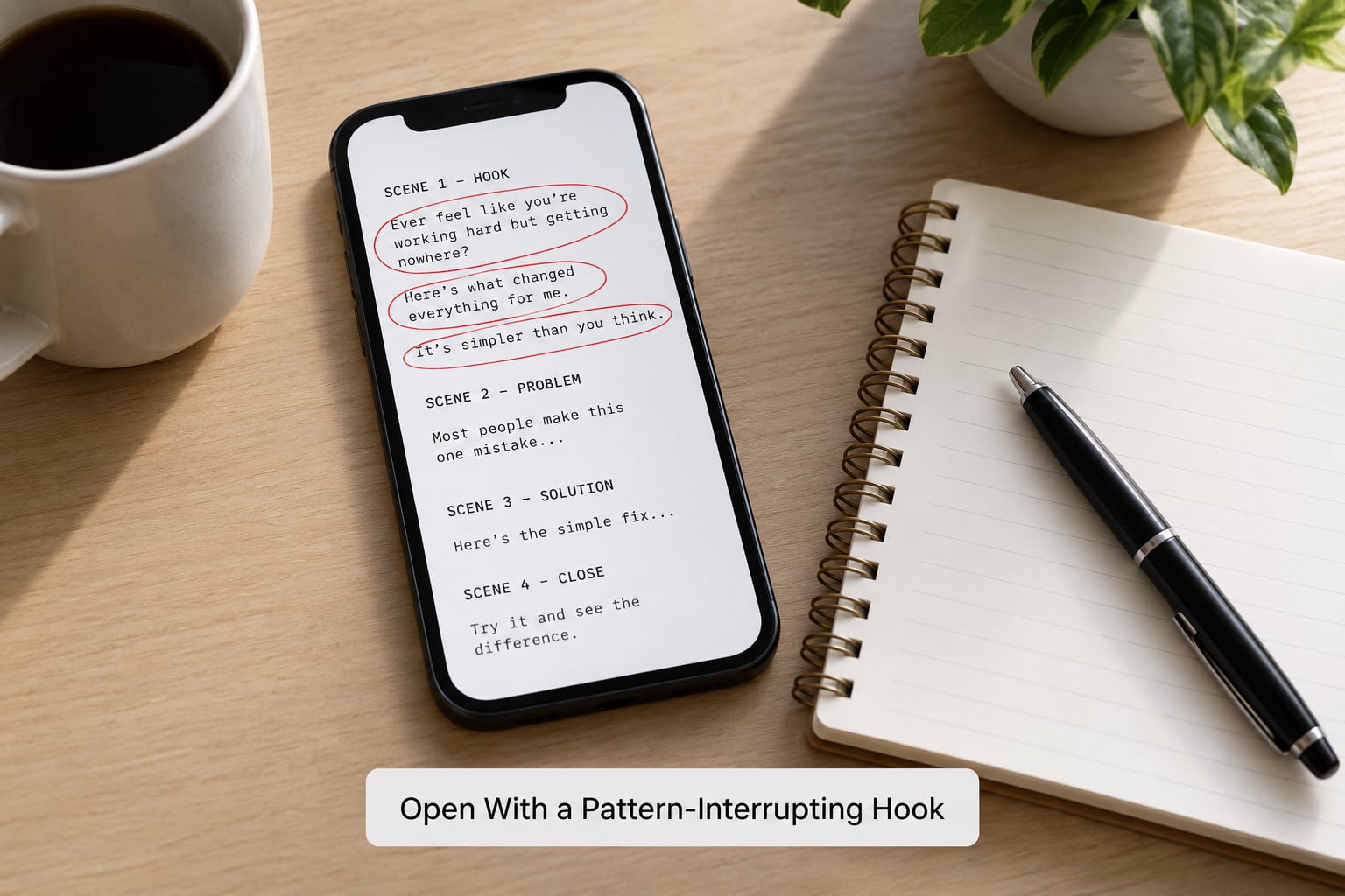 Open With a Pattern-Interrupting Hook