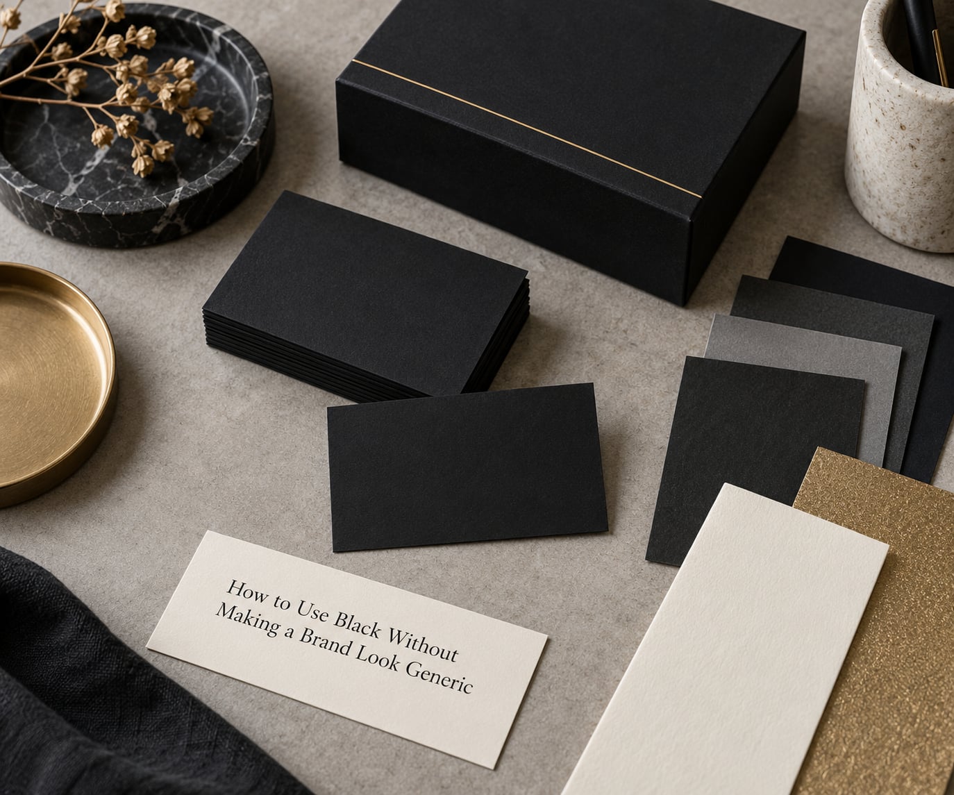 How to Use Black Without Making a Brand Look Generic