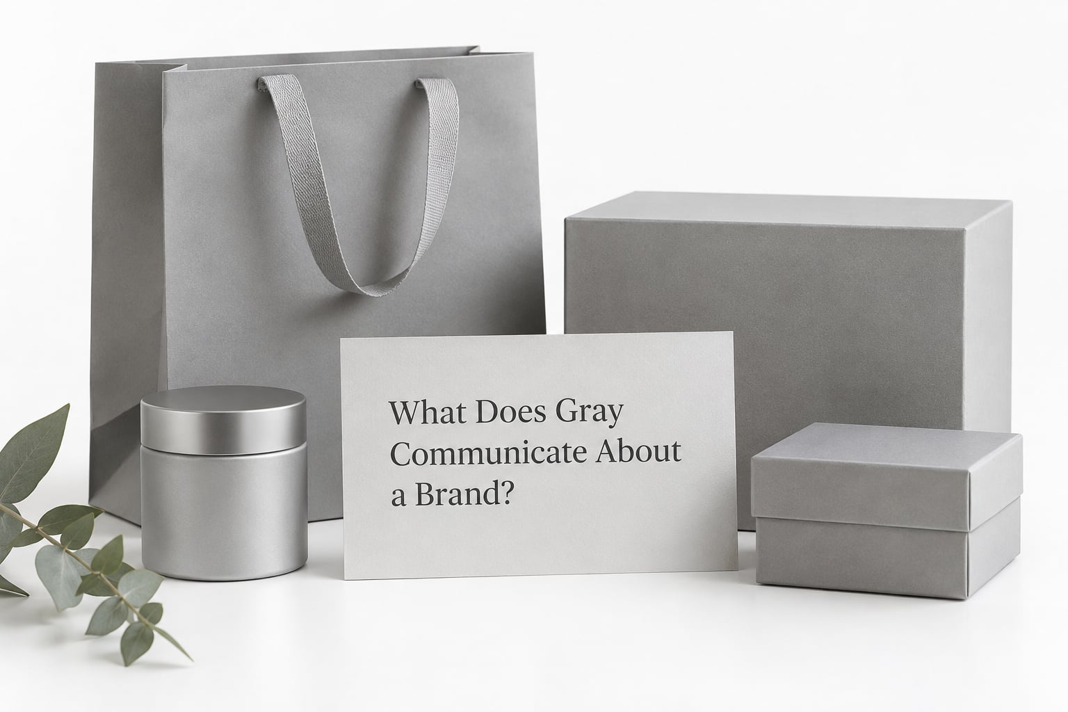 What Does Gray Communicate About a Brand?