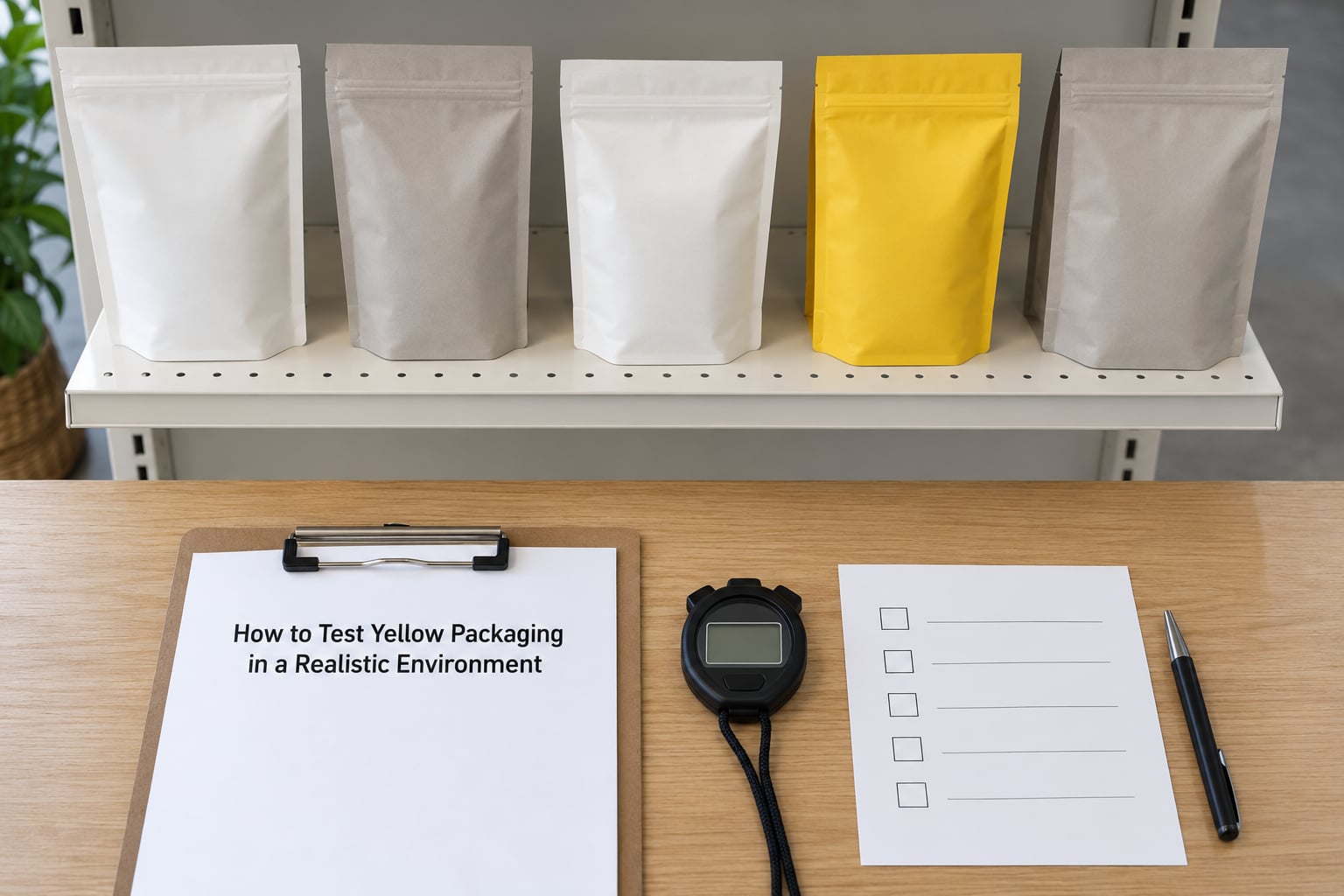 How to Test Yellow Packaging in a Realistic Environment