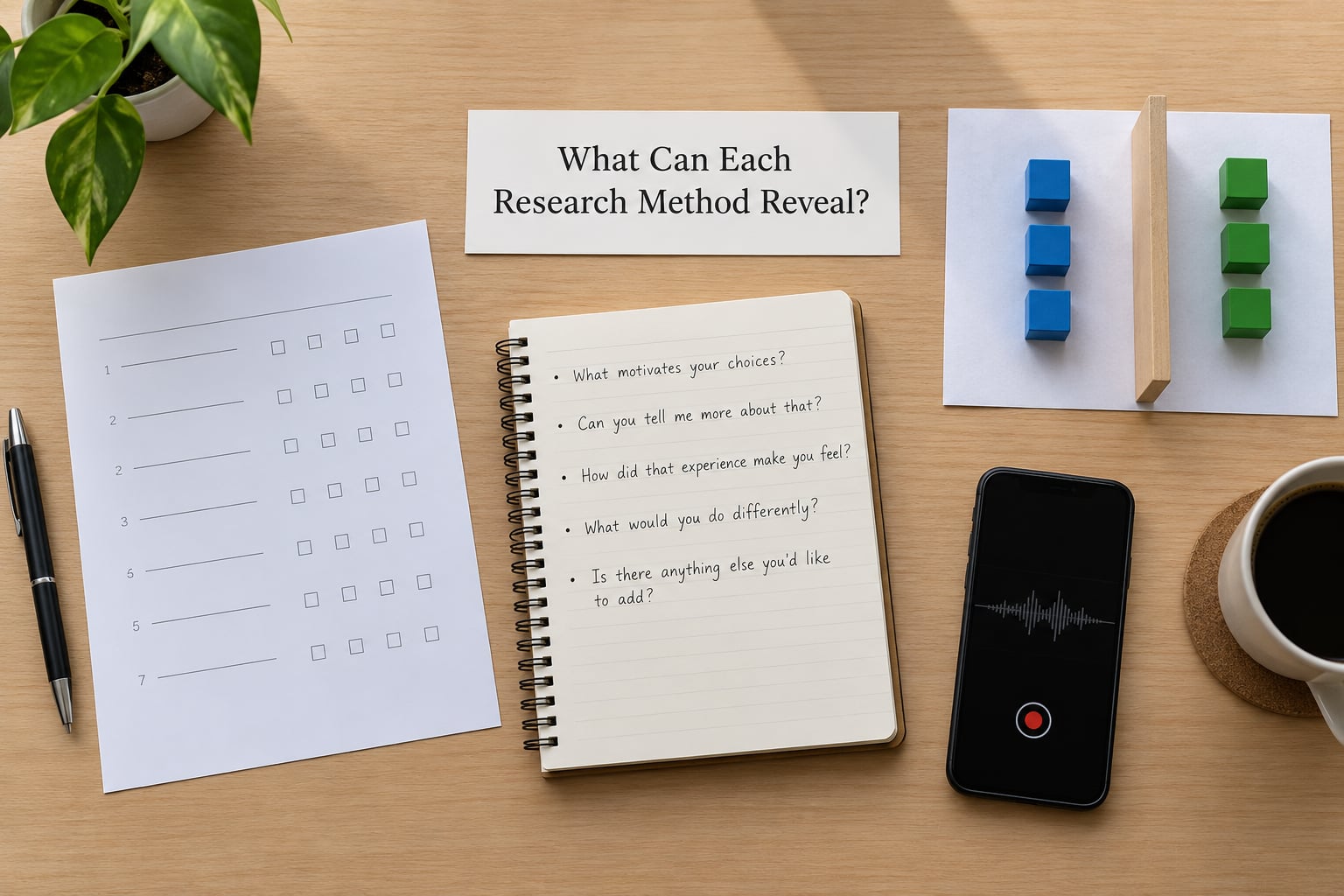 What Can Each Research Method Reveal?