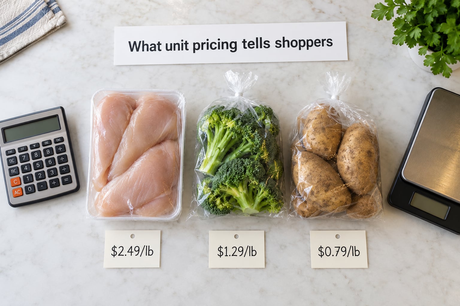 What unit pricing tells shoppers